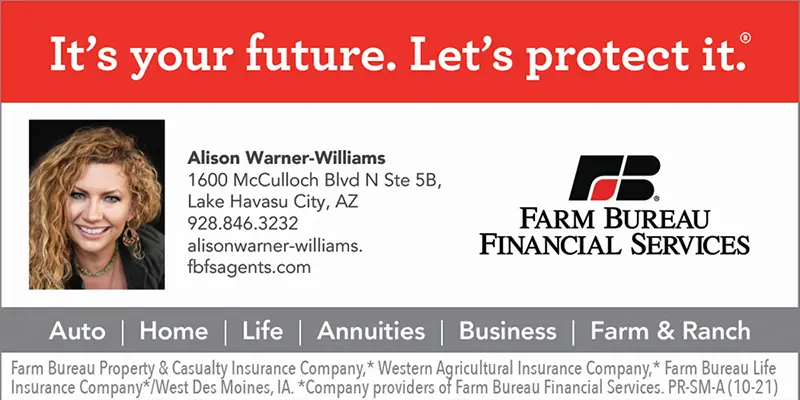 Farm Bureau Warner-Williams Ad