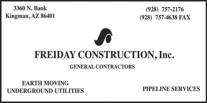 Freiday Construction Ad