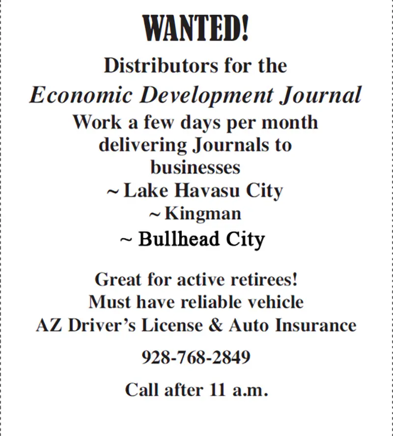 Journal Distributors Wanted